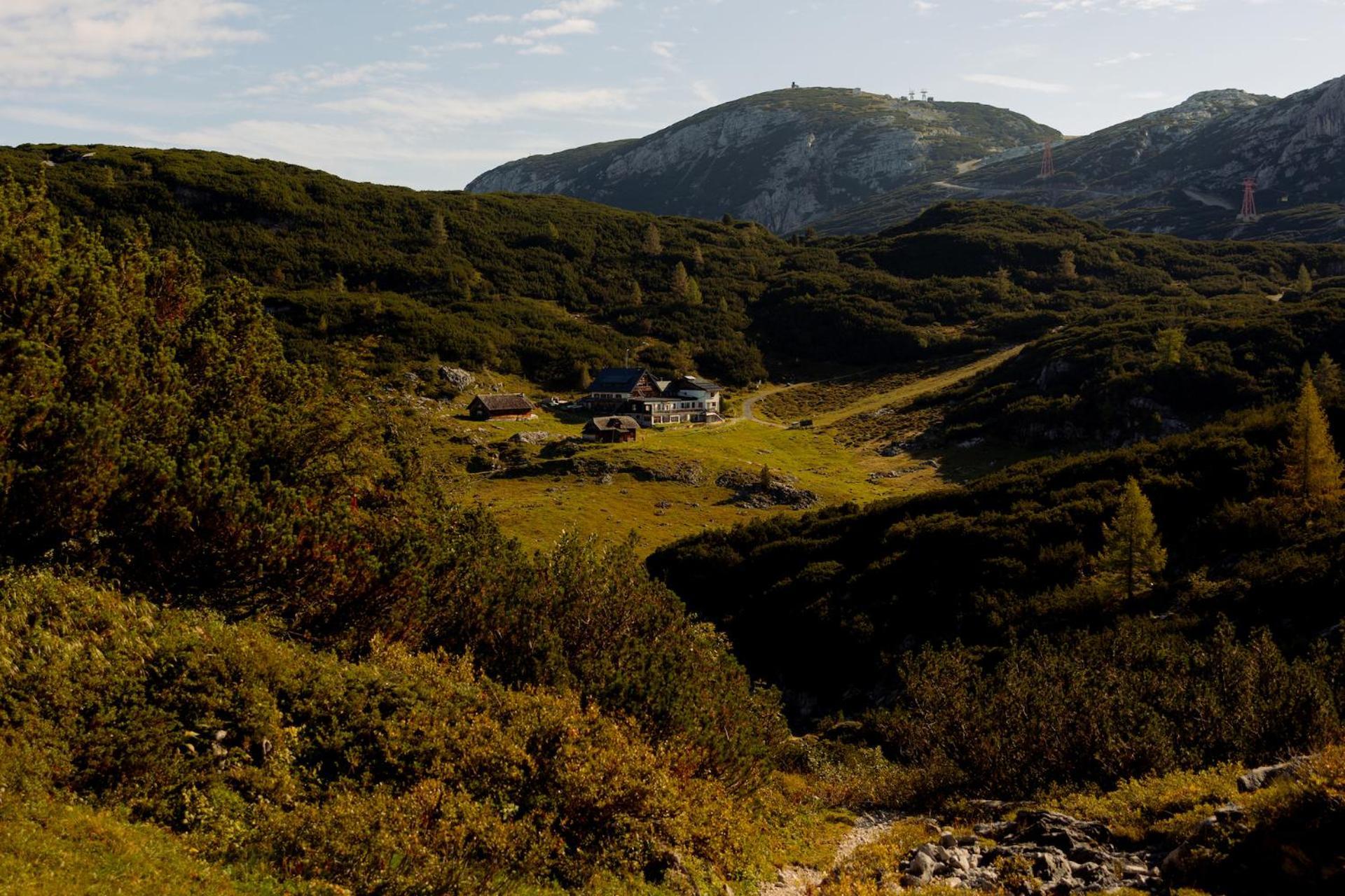 Gjaid-Alm 1739M Am Dachstein-Only Accessible By Cable Car Hotel Obertraun Exterior photo